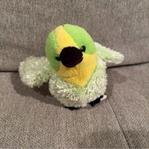 GANZ Stuffed Animal Plush Lil' Kinz Green Yellow Parakeet Budgie Webkinz 6"